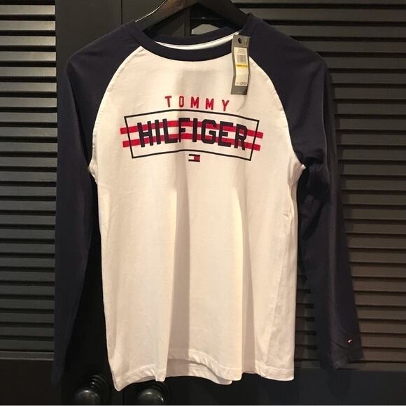 Tommy Hilfiger Other - Tommy Hilfiger Long Sleeve Raglan Baseball Shirt, Size Medium (12/14), NWT